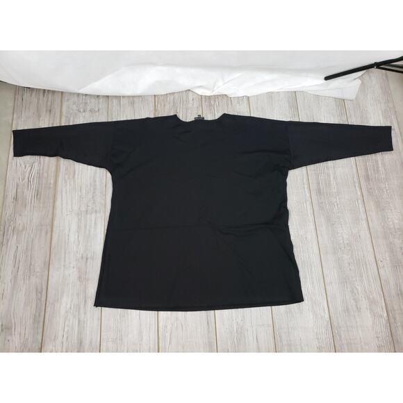 Every Day Wear Spirithouse Womens Knit Lagenlook Black Top Shirt S/M W/ Pockets - Picture 8 of 8